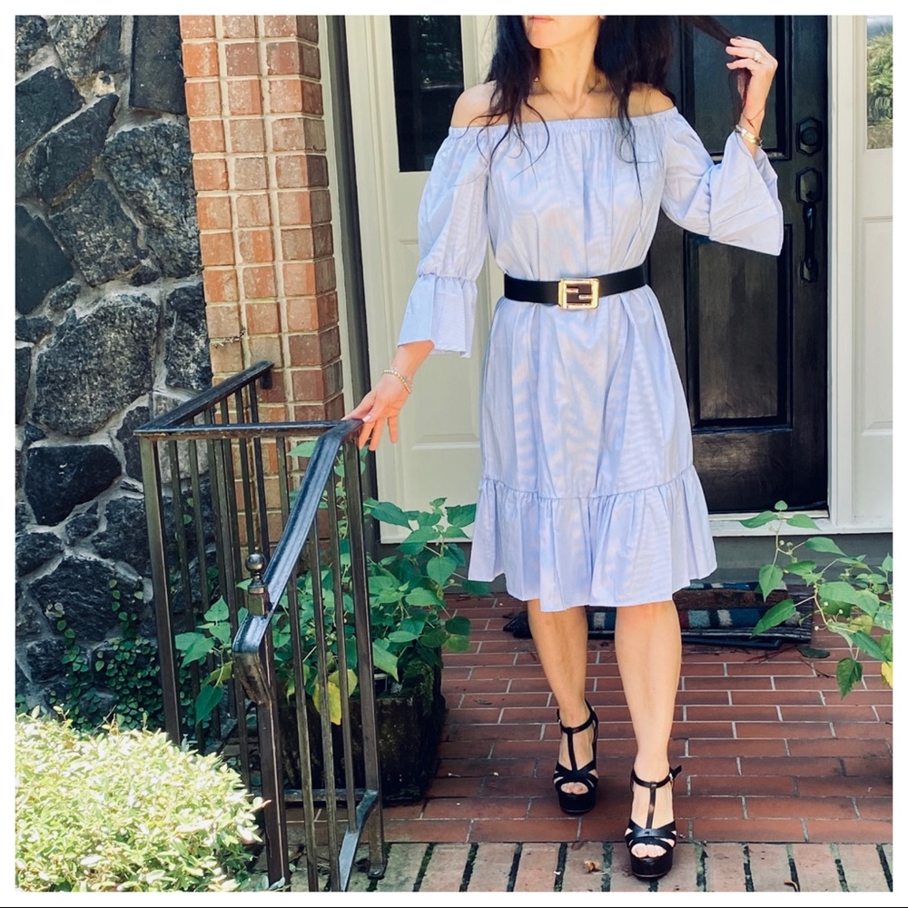 BOHO CHIC OFF THE SHOULDER TUNIC DRESS - Picture 7 of 14